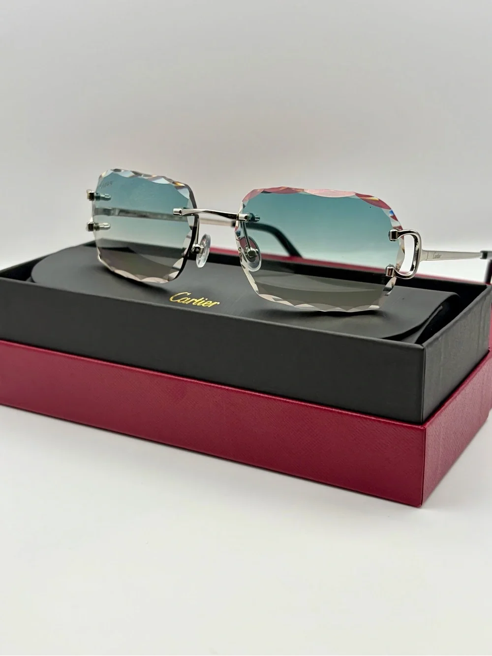 Cartier Rimless Gradient Sunglasses